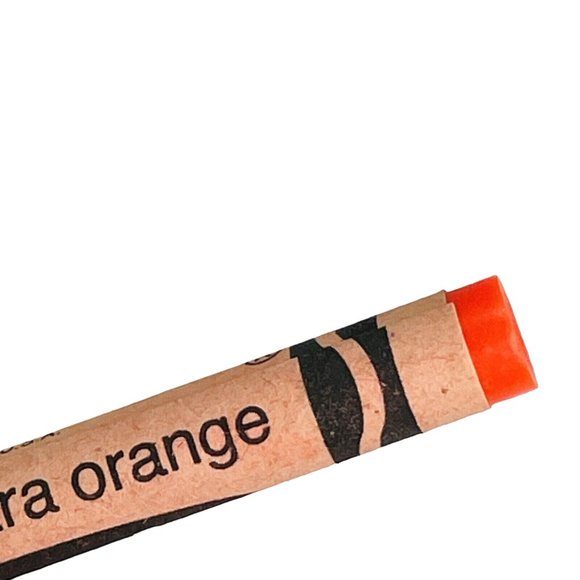 Ultra Orange Crayola Crayon Fluorescent Retired Permanent Name Change Vintage - Picture 7 of 9
